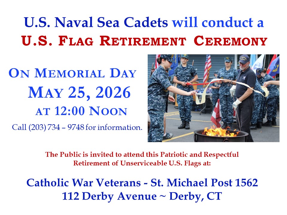 Annual U.S. Flag Retirement Ceremony In Derby