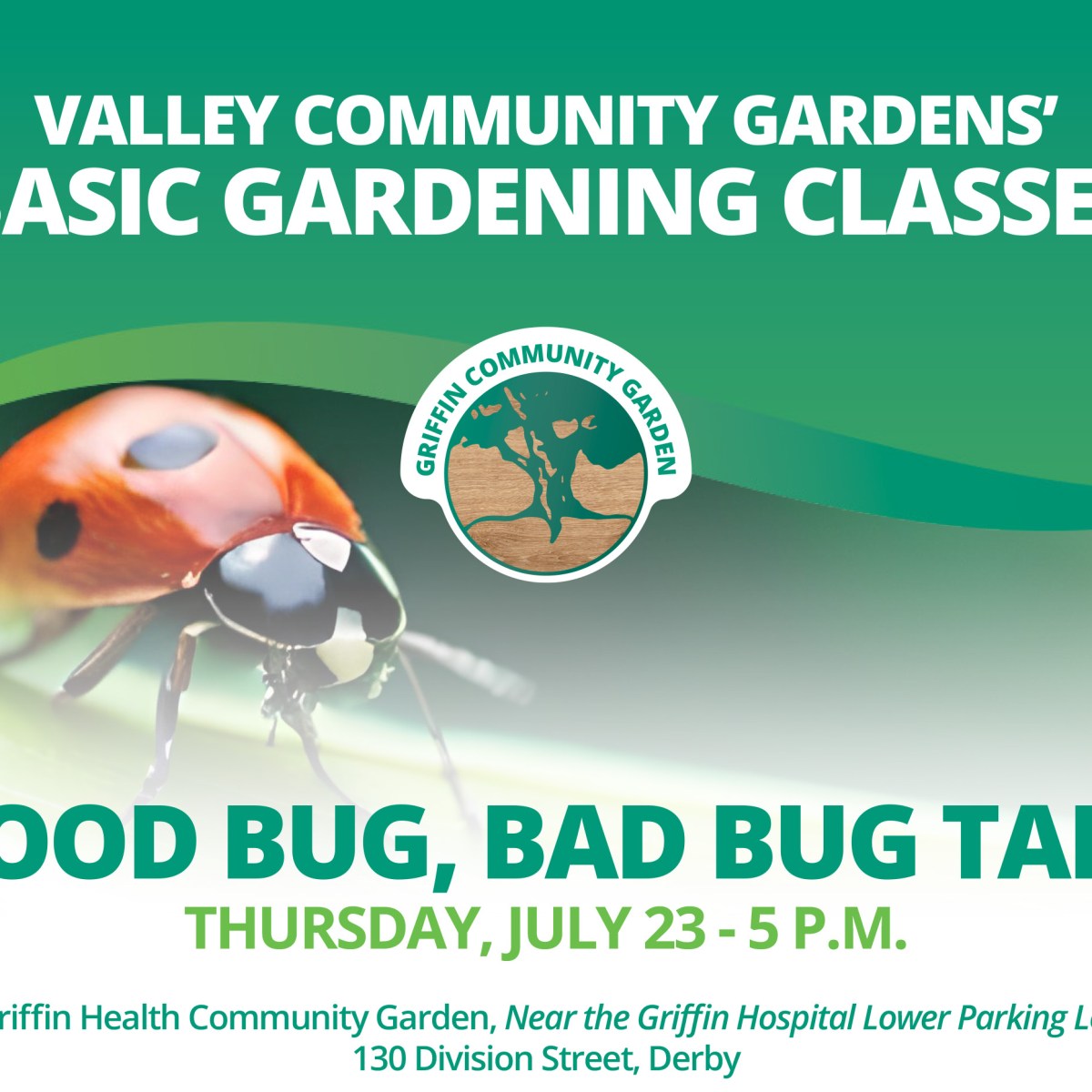 Griffin Health Community Garden To Host Free Presentation On Bugs