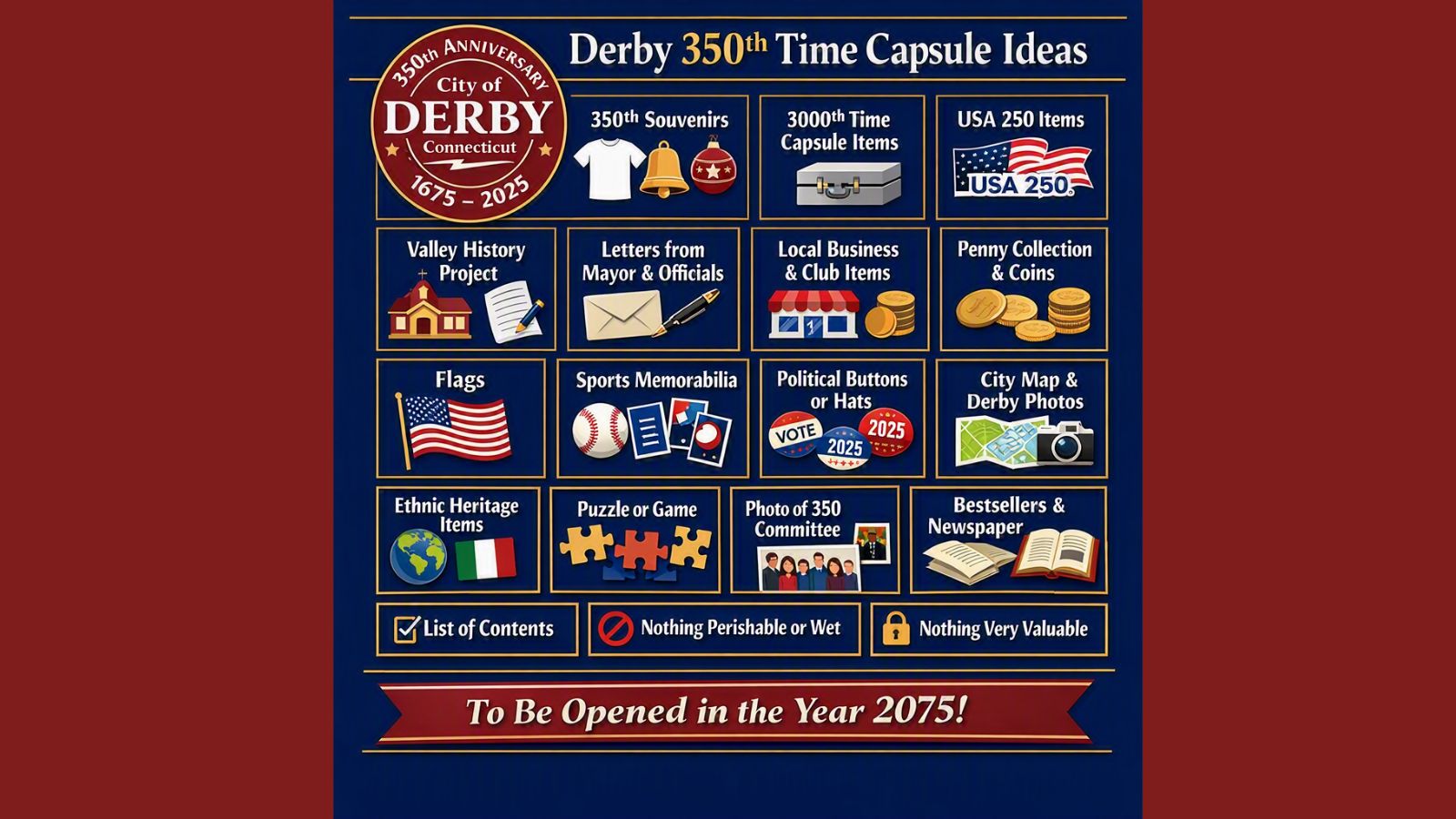Derby To Assemble Time Capsule