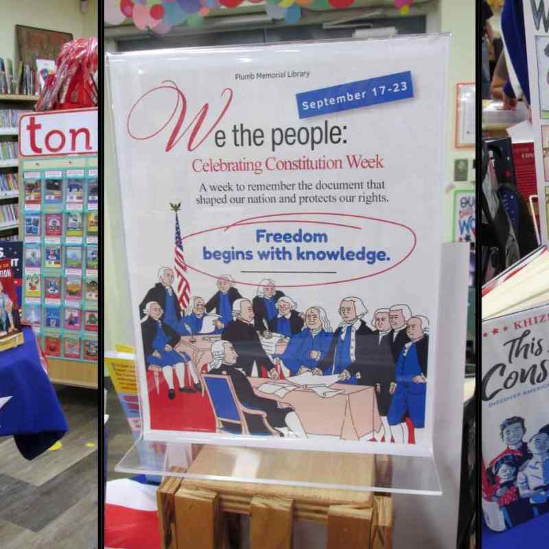Constitution Week Display At Plumb Library’s Children Section