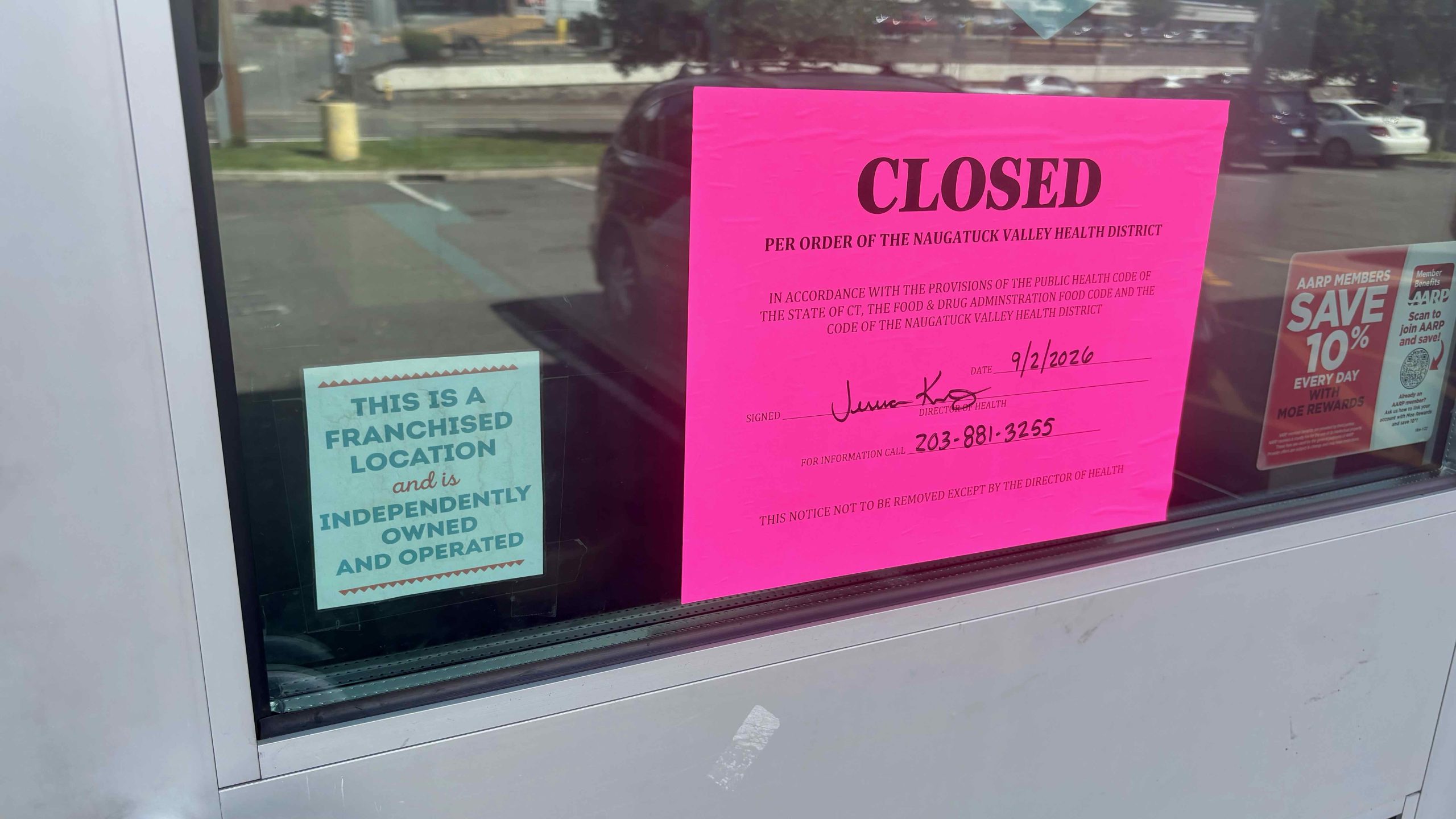 Why Did Moe's In Derby Close?