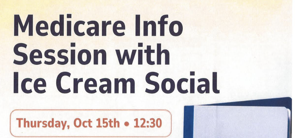Medicare Info Session, Ice Cream Social At Ansonia Senior Center